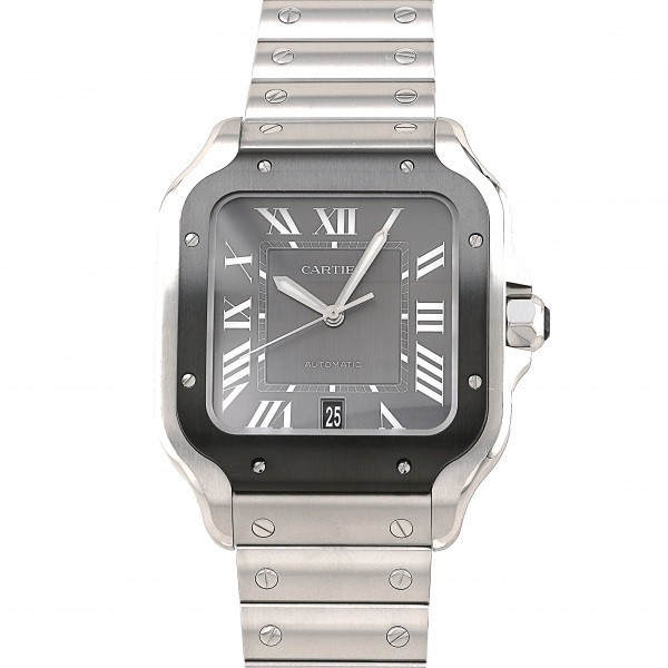  Cartier Cartier Santos de Cartier watch LM WSSA0037 gray face new goods wristwatch men's 