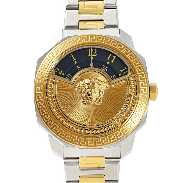 ヴェルサーチ Versace ディロス VEQU01423 ブラック/ゴールド文字盤 新品 腕時計 男女兼用_画像1