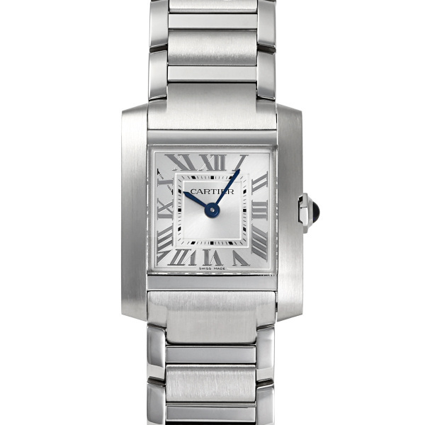カルティエ Cartier タンク フランセーズ ウォッチ WSTA0065 シルバー文字盤 新品 腕時計 レディース_画像1