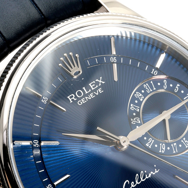 ロレックス ROLEX チェリーニ デイト 50519 ブルー文字盤 中古 腕時計 メンズ_画像6