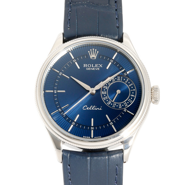 ロレックス ROLEX チェリーニ デイト 50519 ブルー文字盤 中古 腕時計 メンズ_画像1