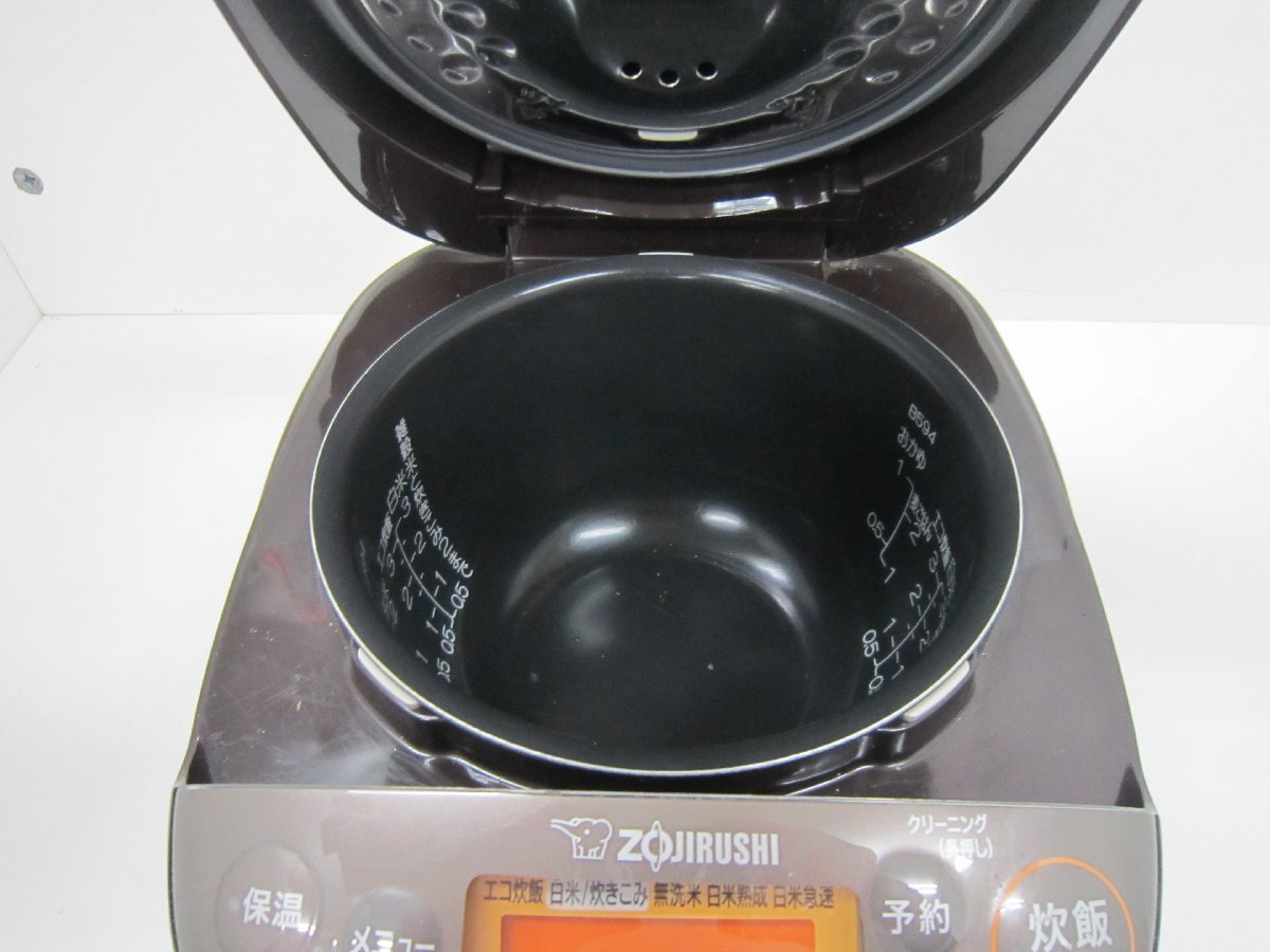 〇　ZOJIRUSHI　3合炊飯器　豪熱沸とう　IH NP-GW05型　21年製　中古_画像6