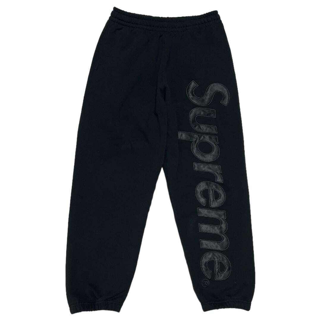 Supreme シュプリーム　23AW Logo Applique Sweat Pants ブラック サイズ:M