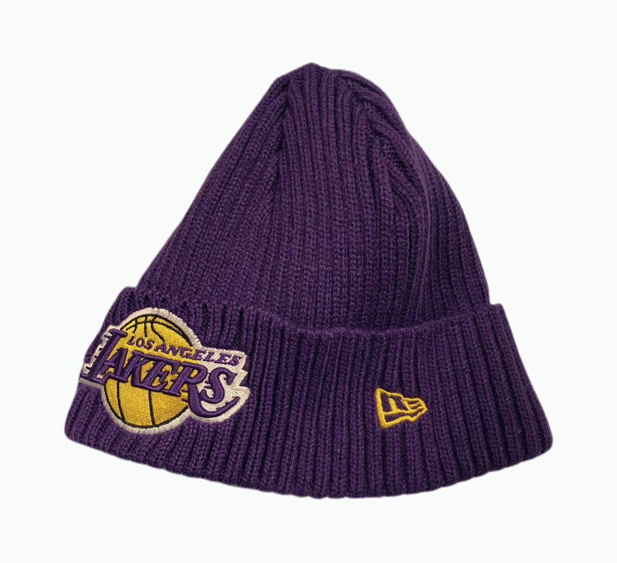 【新品】NEW ERA レイカーズ　ロサンゼルスニットキャップ　ニット帽　ビーニー　NBA 帽子