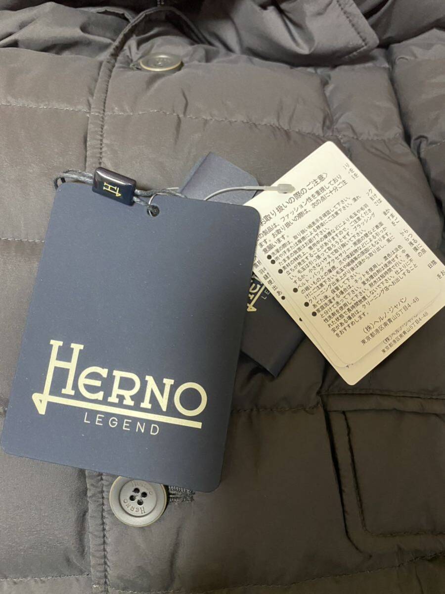 HERNO ヘルノ　ダウン入りテーラードジャケット　サイズ50 ダークグレー　ダウンジャケット ダウン ジャケット テーラード _画像5