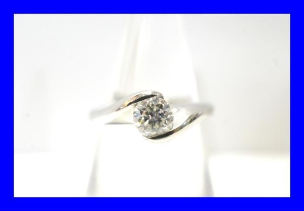 【値下げ】 ○新品同様 R0128 8.7g リング 指輪 1.008ct ダイヤ Pt900 プラチナ プラチナ台