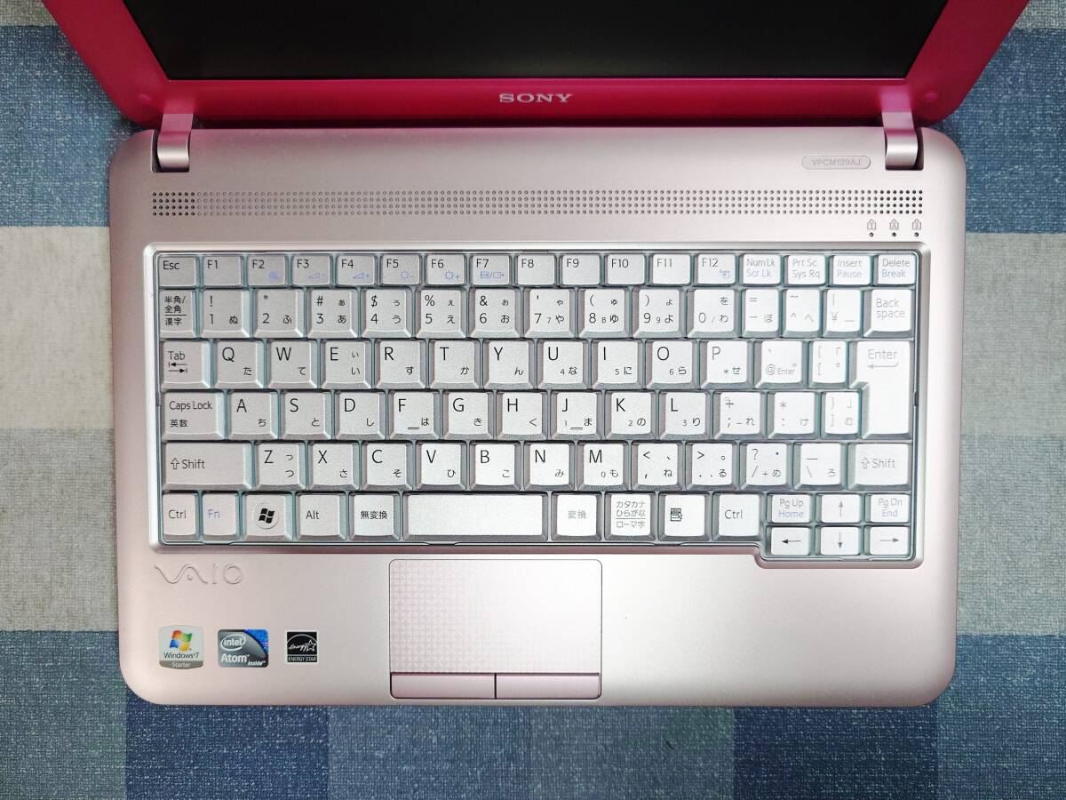 【新品同様極美・完動品】SONY VAIO VPCM129AJ/P Windows10 32ビット HDD250GB メモリ2GB 無線LAN内蔵【希少】_画像5