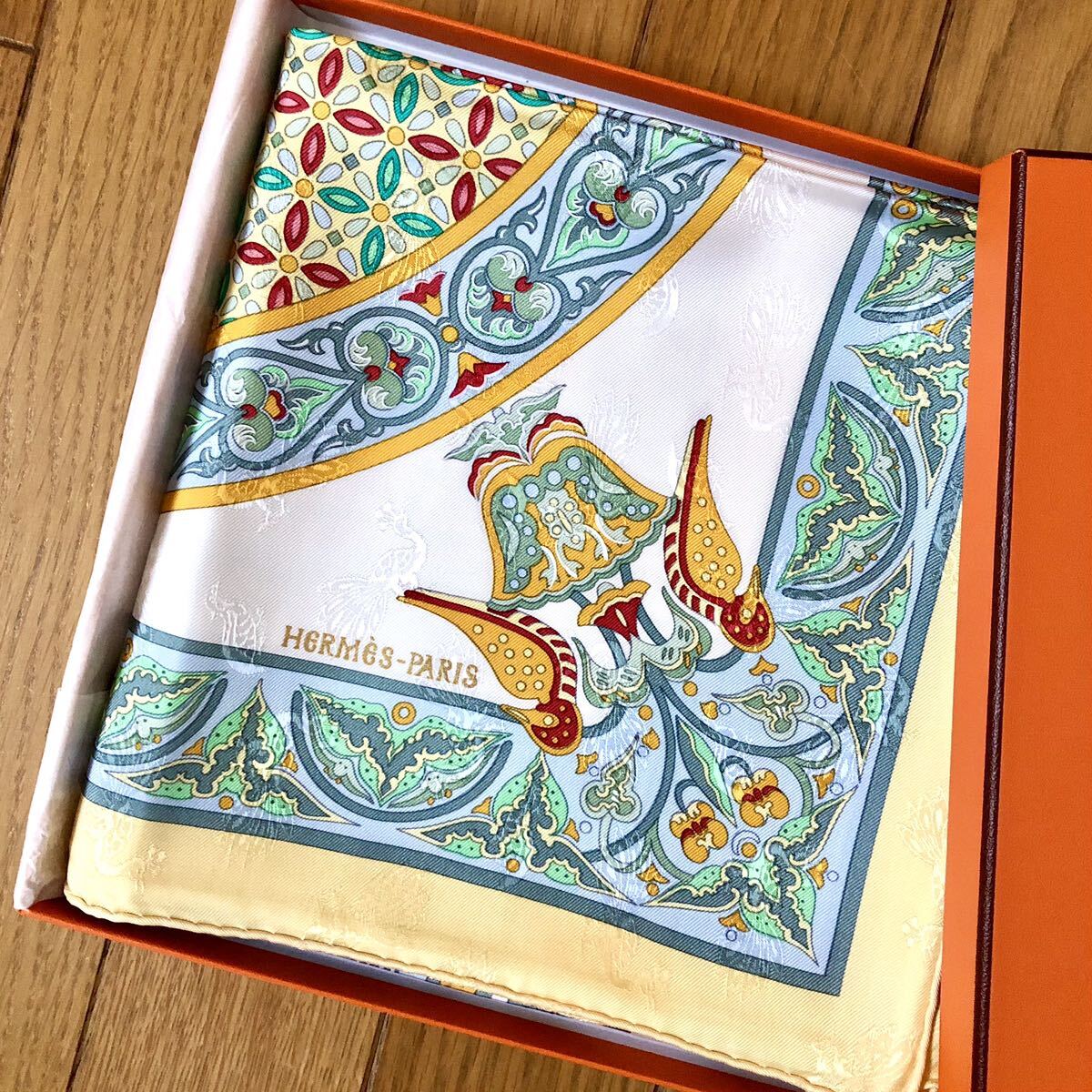 【未使用品】エルメス＊HERMES＊カレ90＊大判スカーフ＊Ciels Byzantins＊ビザンチンの空_画像2