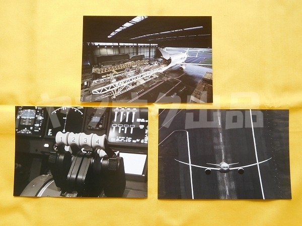 [３枚] エアバス ベルーガ B787 B747 ポストカード 白黒 絵はがき 絵葉書 Postcard 飛行機の画像1