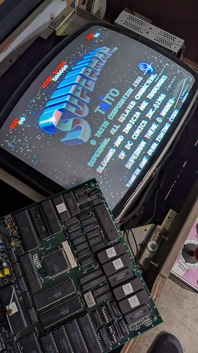 Yahoo!オークション - TAITO製 アーケードゲーム基板 Superman