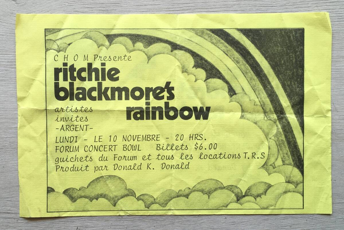 RAINBOW MORE THAN SHADES OF PURPLE RITCHIE BLACKMORE'S RAINBOW PROMO US盤の画像10