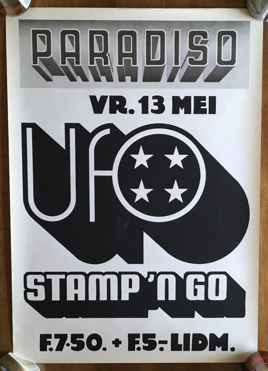 UFO ポスター 1977/5/13 PARADISO オランダ製 61㎝×43㎝
