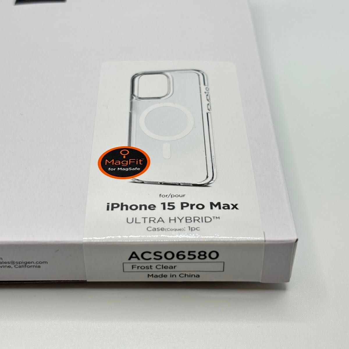 Spigen　iPhone 15 Pro Max　ケース　ウルトラ・ハイブリッド・マグフィット　フロストクリア