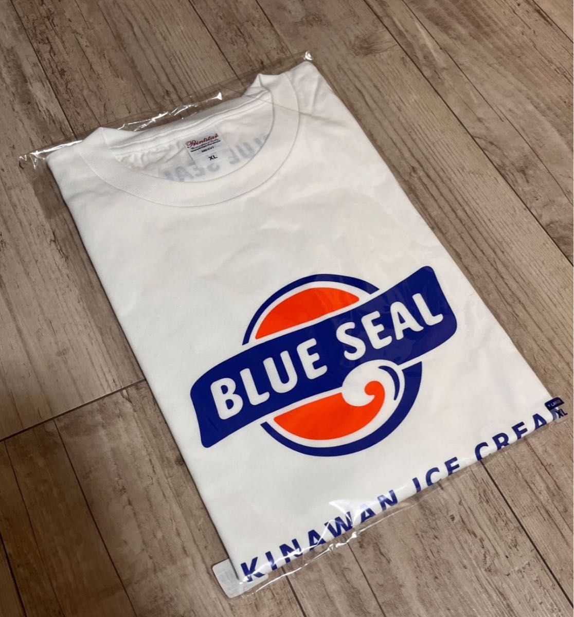 最安値にしました！　沖縄　ブルーシール　BLUE  SEAL  Tシャツ/男女兼用(新品・未開封) XLサイズ