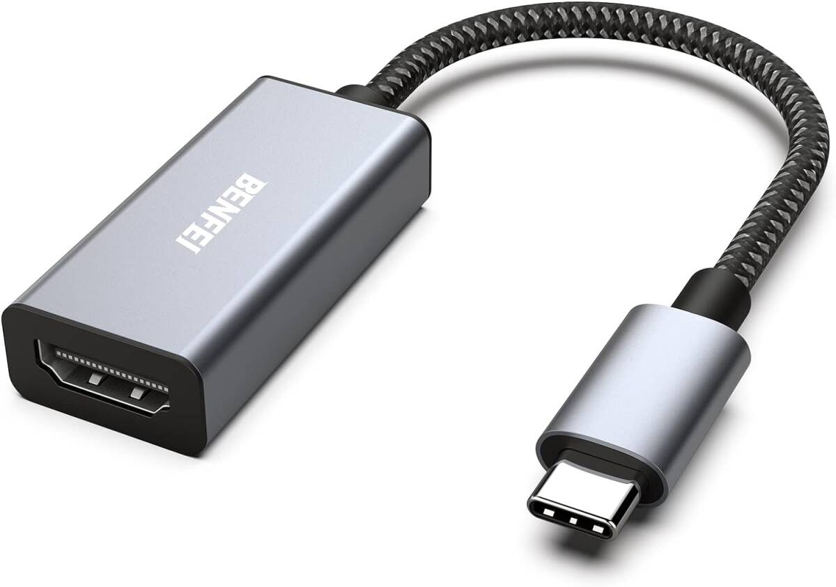 BENFEI USB C - HDMI 変換アダプタ 4K USB Type-C HDMI アダプタ [Thunderbolt 3 / 4] 互換タイプC HDMI 変換 [4K@30Hz 映像出力]