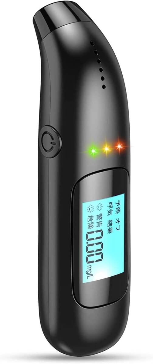 アルコールチェッカー 5000回 USB充電式 アルコール検知器 非接触型 アルコールテスター 高精度 業務用 アルコール測定器 吹込式の画像1