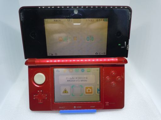 ★新生活応援セール★33035 ニンテンドー 3DS メタリックレッド ペン欠品 使用感有 任天堂