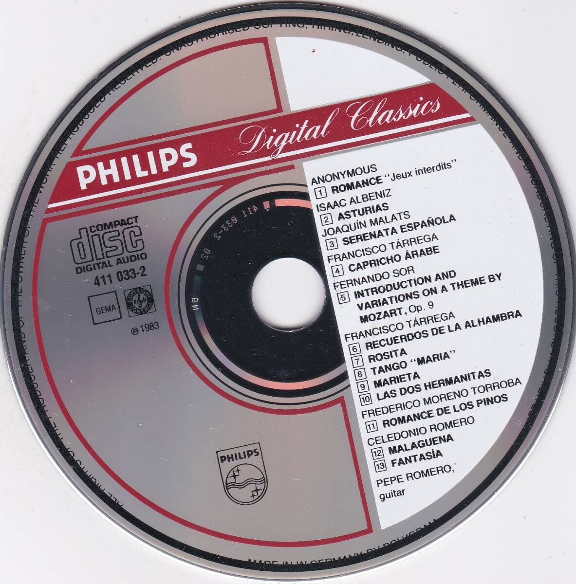♪PHILIPS西独盤♪ペペ・ロメロ ギター名曲集 オレンジ帯、日本語解説 Made In W,Germany By PDOの画像3
