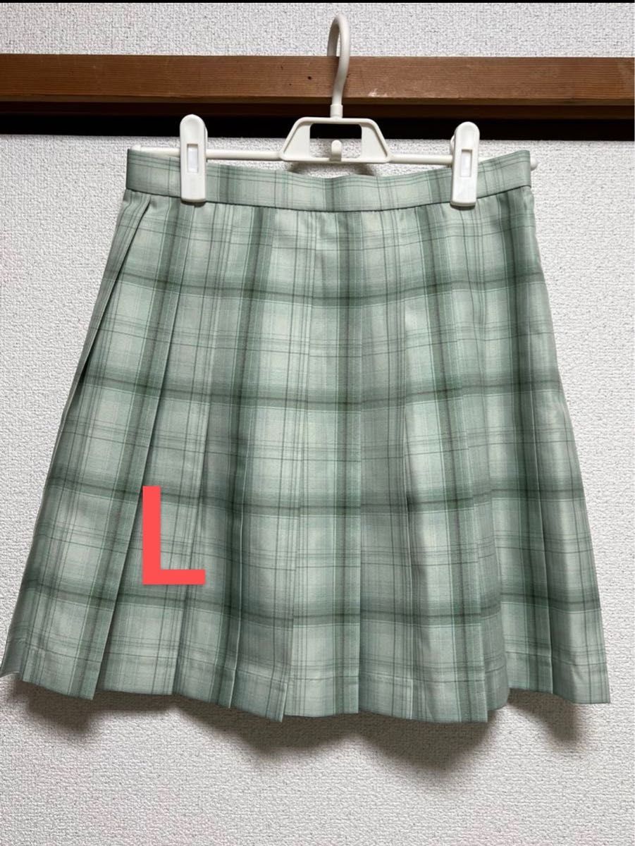 ミニスカート チェック柄  プリーツスカート 女子制服 スカート リボン付き