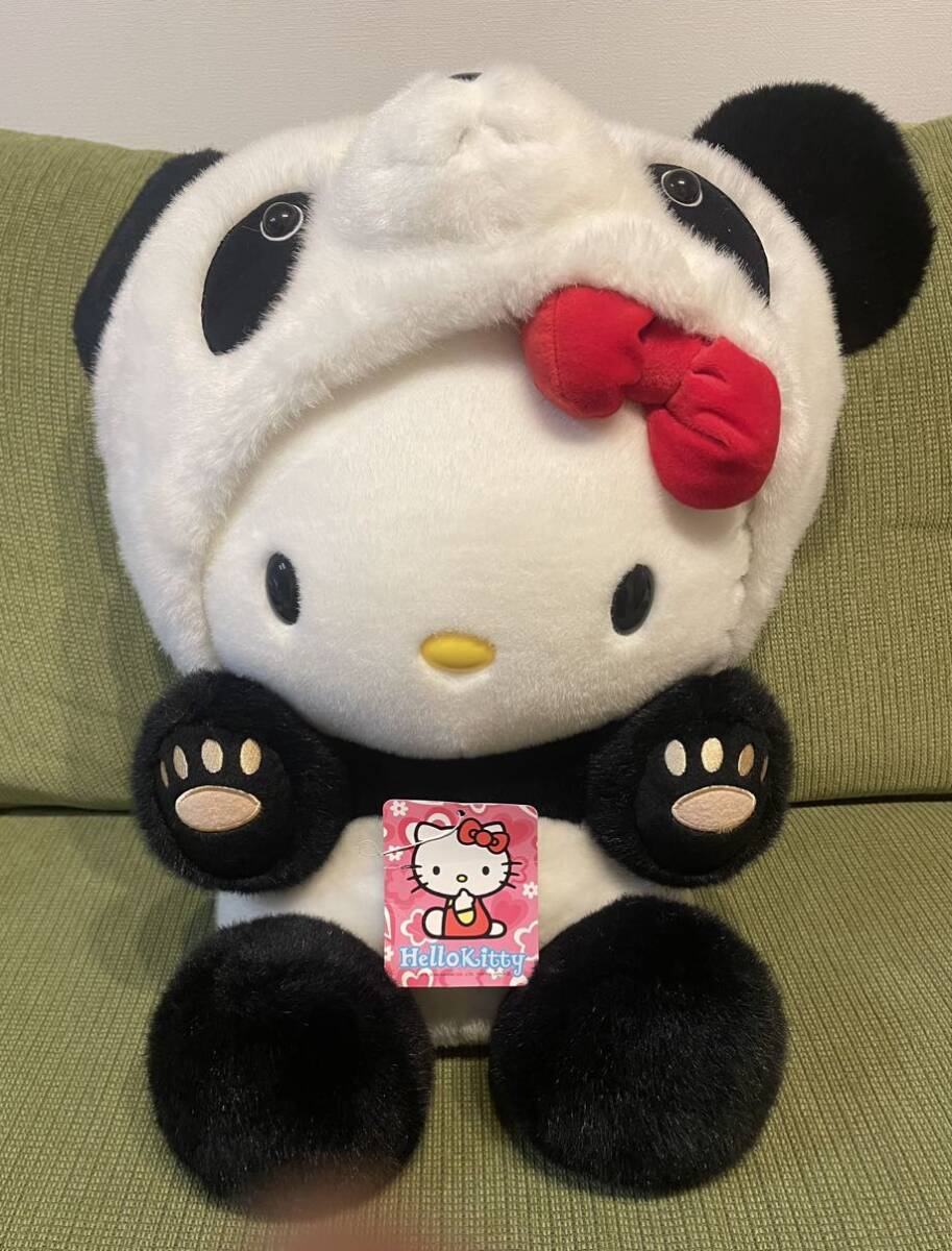 ハローキティ 変身 パンダ L ぬいぐるみ 希少 激レア タグ付き ハローキティ 変身 パンダ L ぬいぐるみ 希少 激レア タグ付き
