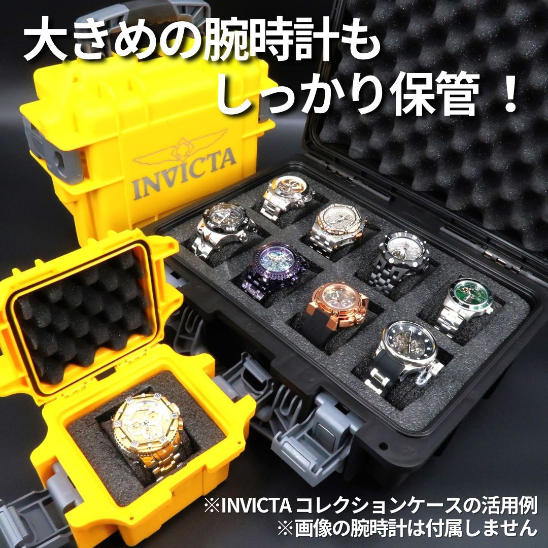 INVICTA インビクタ 3スロット イエロー 腕時計 コレクションケースの画像6