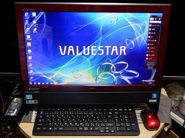 ■NEC VALUESTARS VN770/G LED21.5型 IPS液晶 Windows 7 Core i7 地デジ/BS・110度CS BD 4GB/2TB ジャンク_画像1