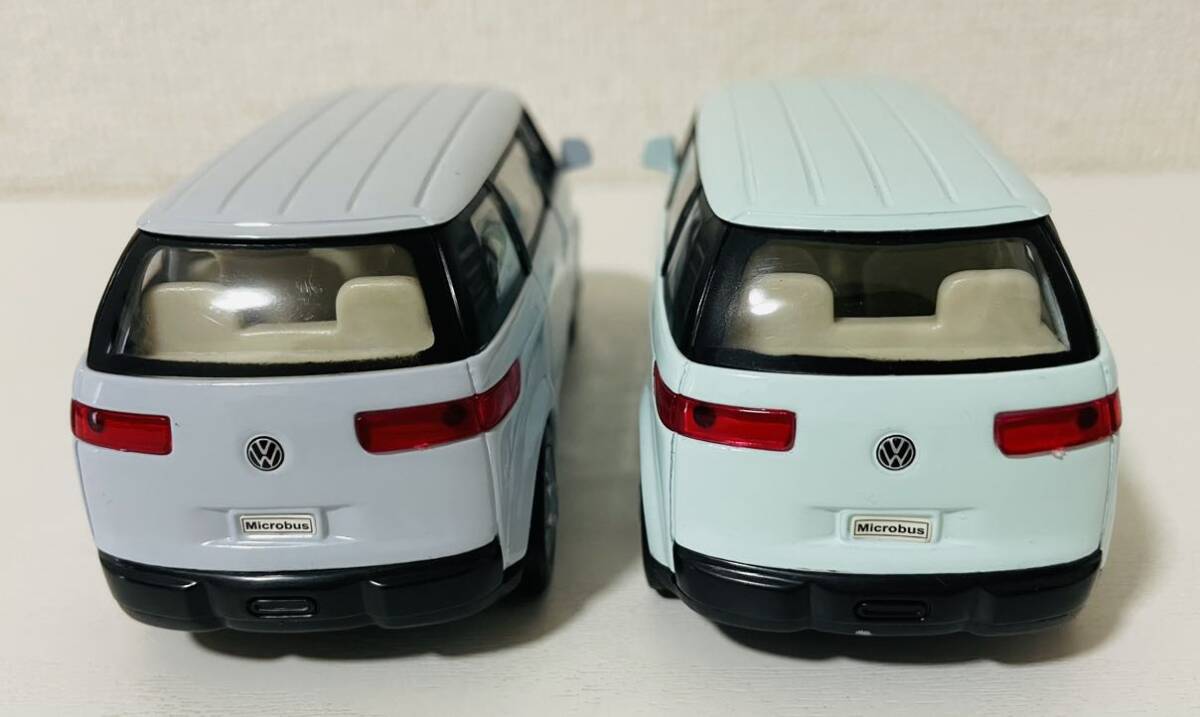 WELLY Willie minicar 2001 Volkswagen Microbus Volkswagen microbus 2 kind Germany set retro 0331