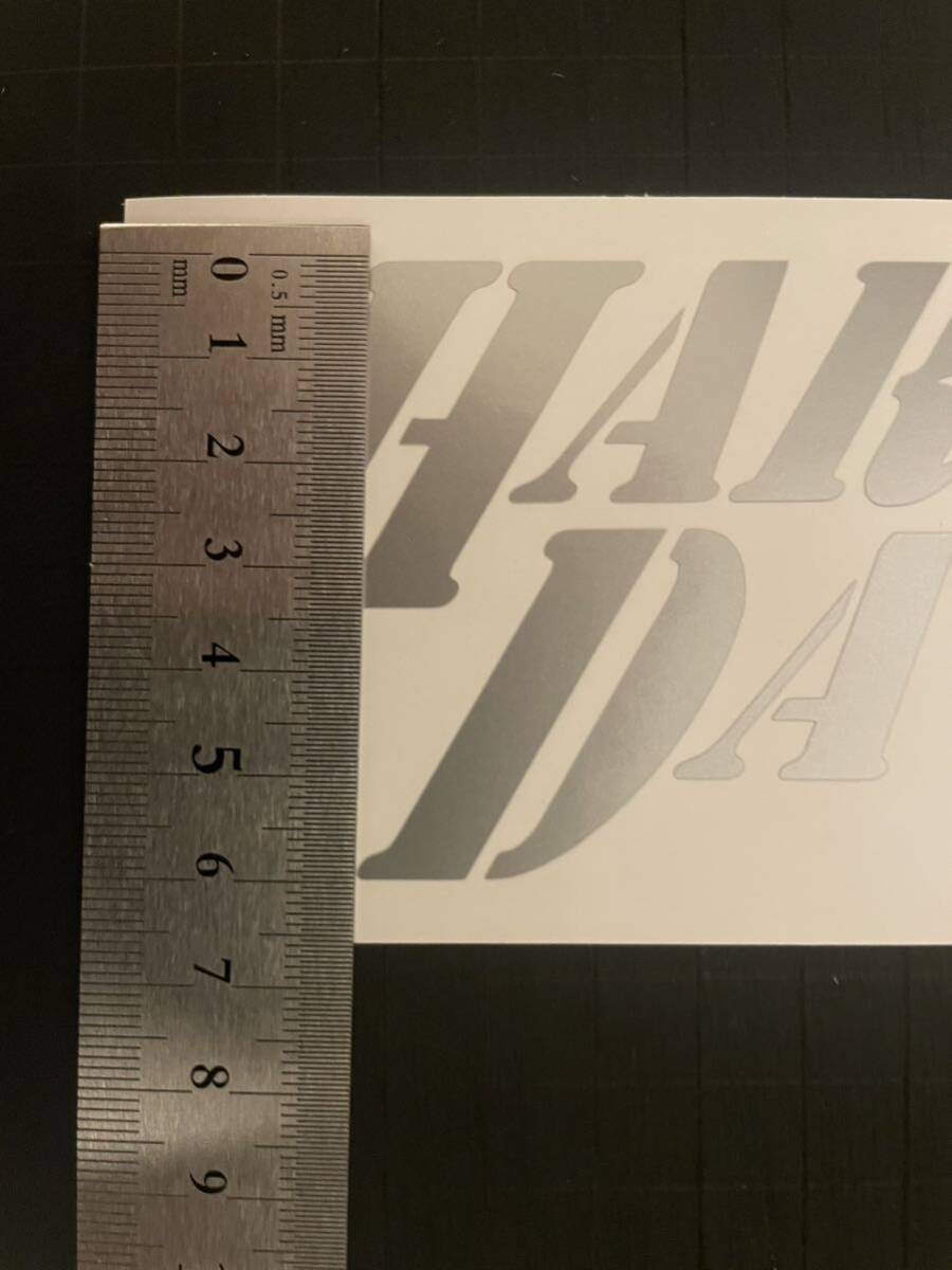  Harley Davidson cutting sticker stencil 2 sheets 1 set tanker etc. width 193mm× length 60mm silver 