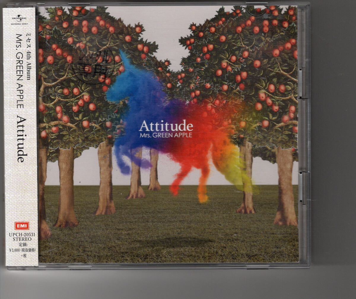 通常盤アルバム！Mrs.GREEN APPLE [Attitude] ミセスグリーンアップル 青と夏の画像1