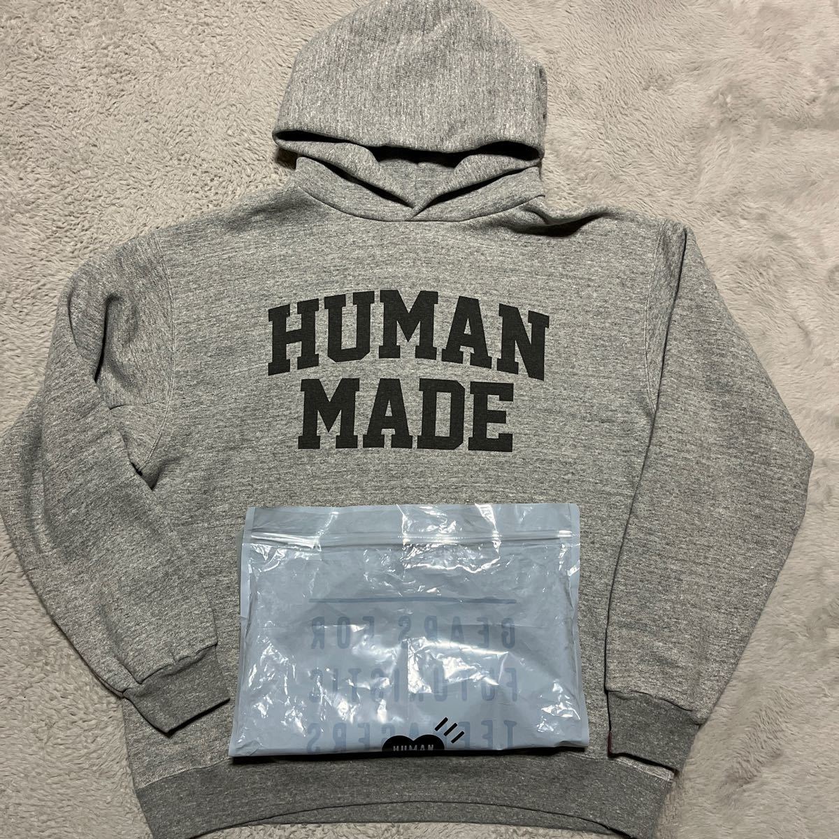 新品未使用　23aw HUMAN MADE SWEAT HOODIE NIGO パーカー　スウェット　GREY　Logo XL _画像1