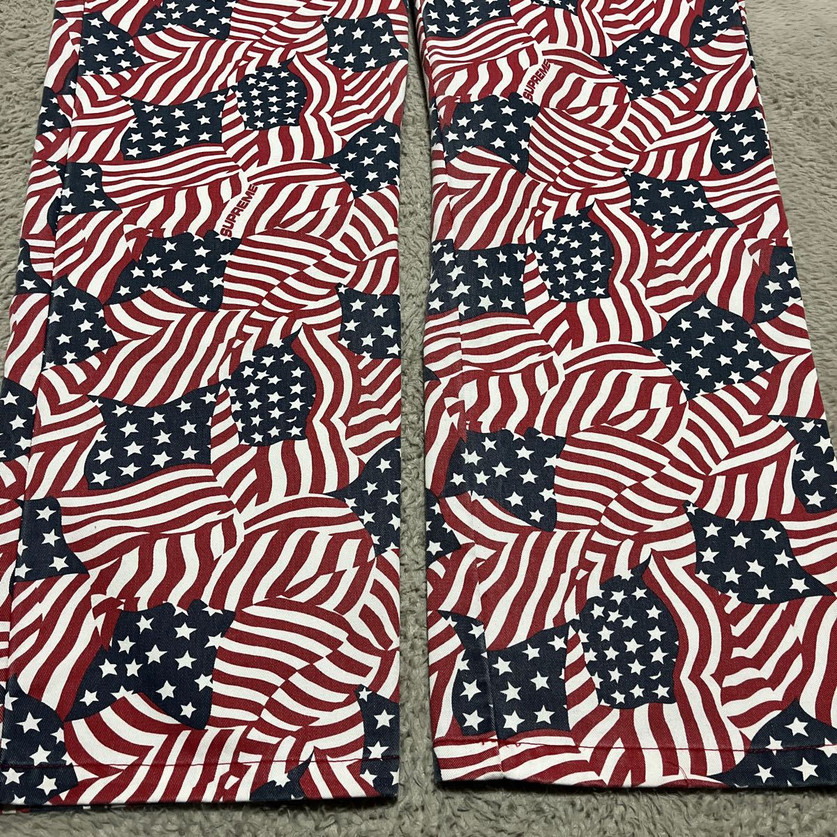 20ss Supreme Work Pant Flag Red ワークパンツ　チノパン　36 アメリカ国旗　パンツ_画像8