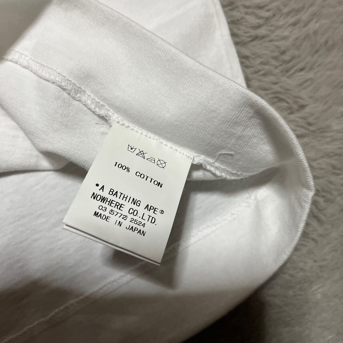 初期　新品未使用　A BATHING APE BAPE KAWS リンガーtee フクロウ　ORIGINAL FAKE tシャツ　オリジナルフェイク　M _画像5