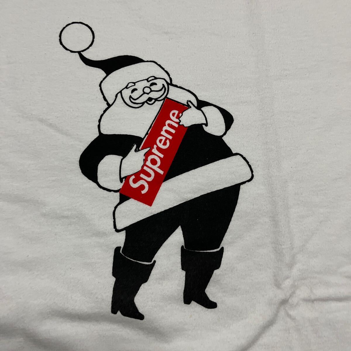 16aw Supreme SUPREME Santa Christmas tee tシャツ 白　ホワイト　XL Box Logo ボックスロゴ　_画像6