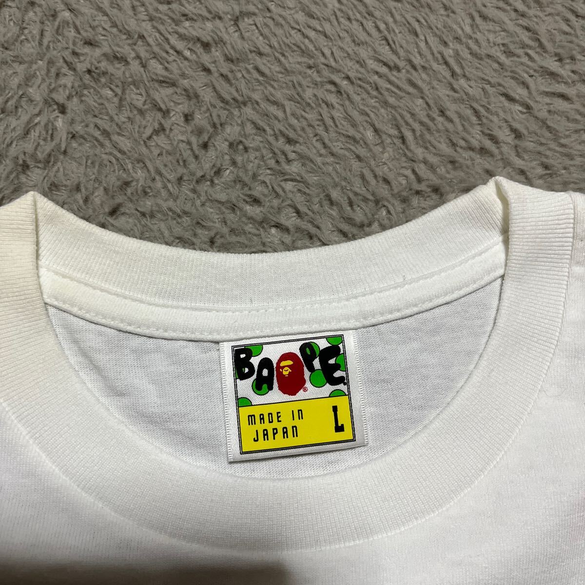 A BATHING APE BAPE KAWS MEDICOM TOY サークルロゴ　BE@R BRICK ベアブリック　tee tシャツ L CAMO 迷彩　メディコムトイ　BABY MILO _画像5