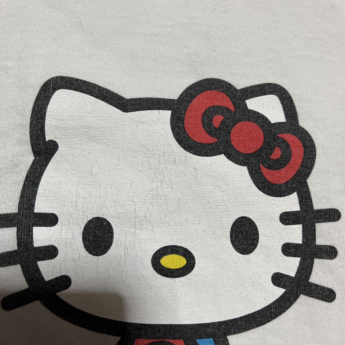 A BATHING APE BAPE KAWS Sanrio Hello Kitty キティちゃん　サンリオ　tee tシャツ　XL 白　ホワイト　BABY MILO 白　ホワイト　_画像7