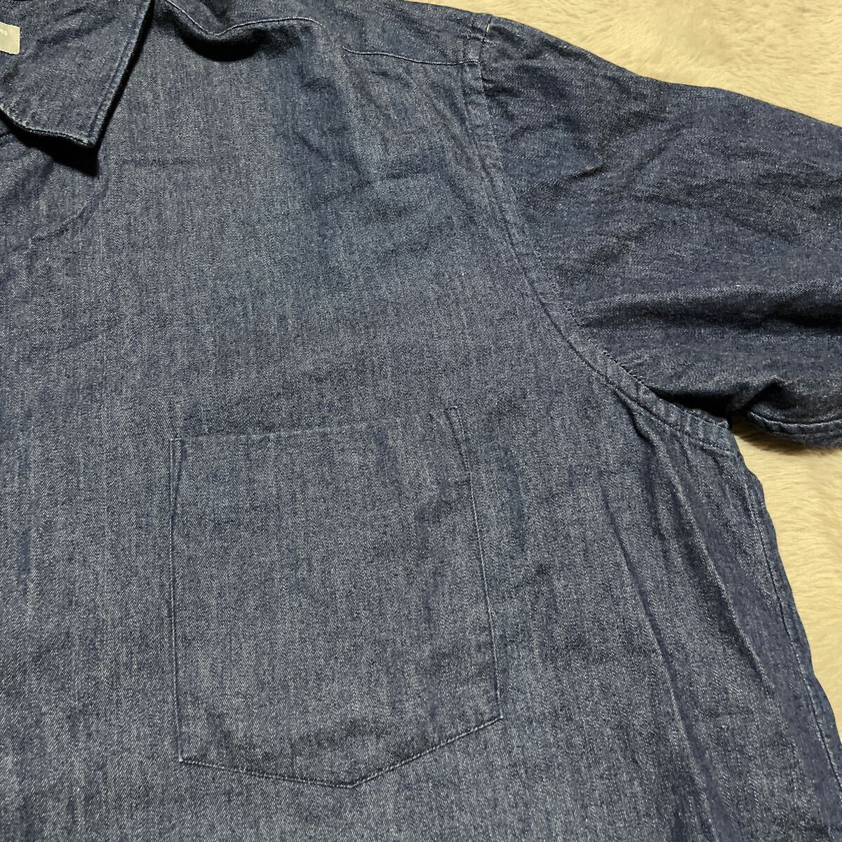 90s comme des garcons homme 田中期　Denim Shirt シャンブレーシャツ　シャツ　ギャルソン　田中オム_画像8