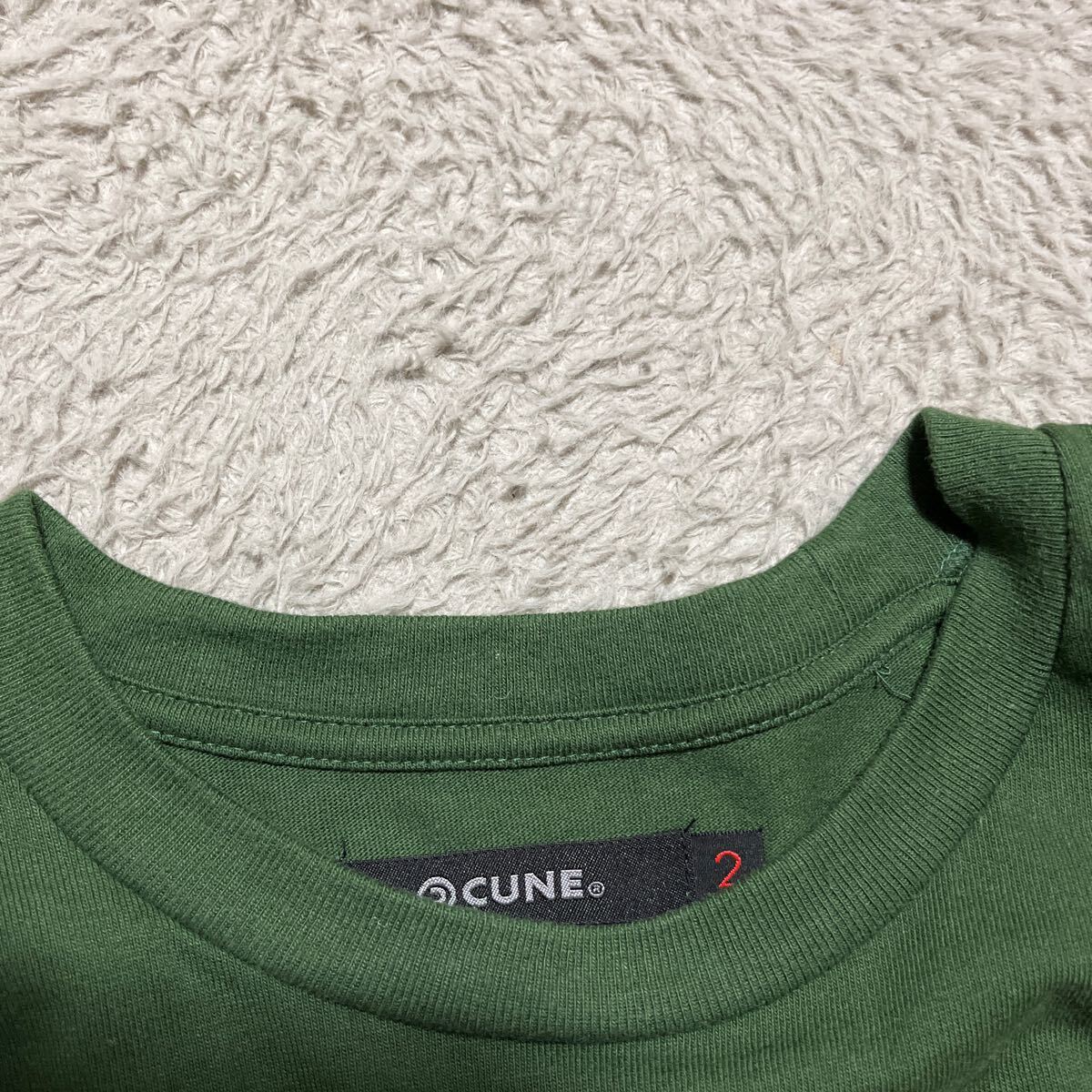 定価15400円 CUNE MEGA DOG RUN ロンt 犬 うさぎ tee tシャツ 2 m green 緑の画像5