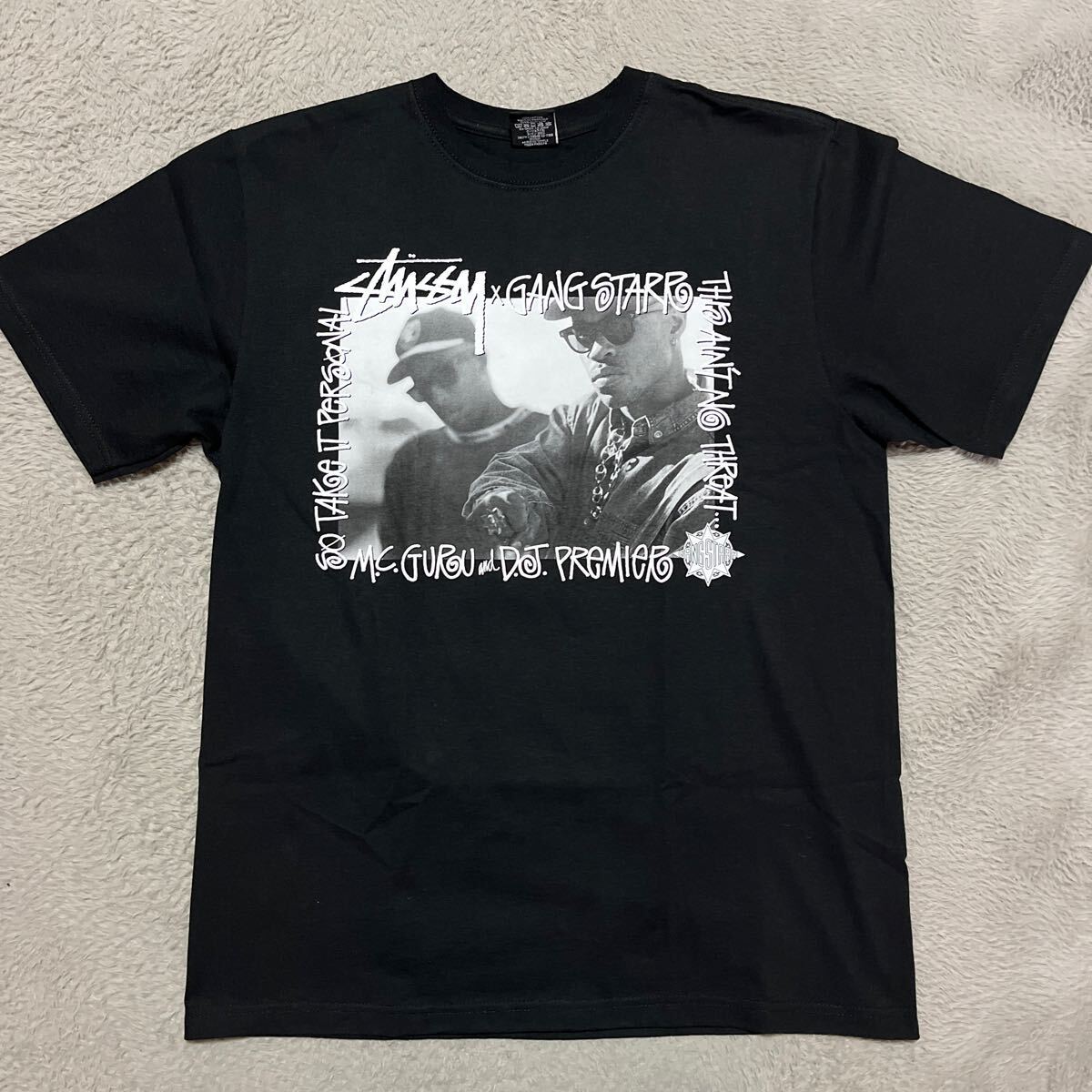 Stussy x Gang Starr Take It Personal Tee Blackステューシー x ギャング スター テイク イット パーソナル Tシャツ ブラック tシャツ_画像1