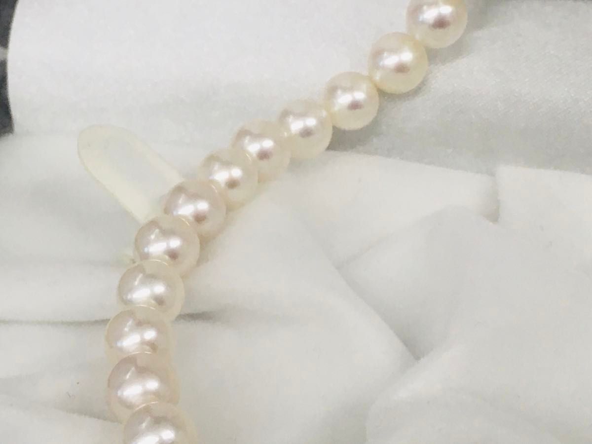 花珠真珠7.0-7.5mmパールのネックレス&ペア珠セット 新品 美品　