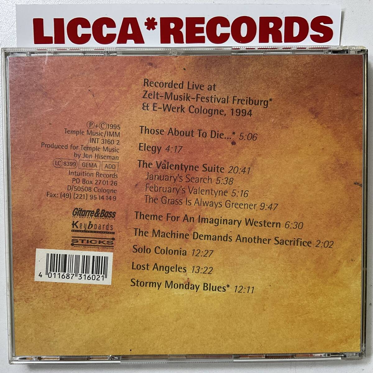 Colosseum LiveS (The Reunion Concerts 1994) CD LICCA*RECORDS 441 Clem Clempson HUMBLE PIE_画像5