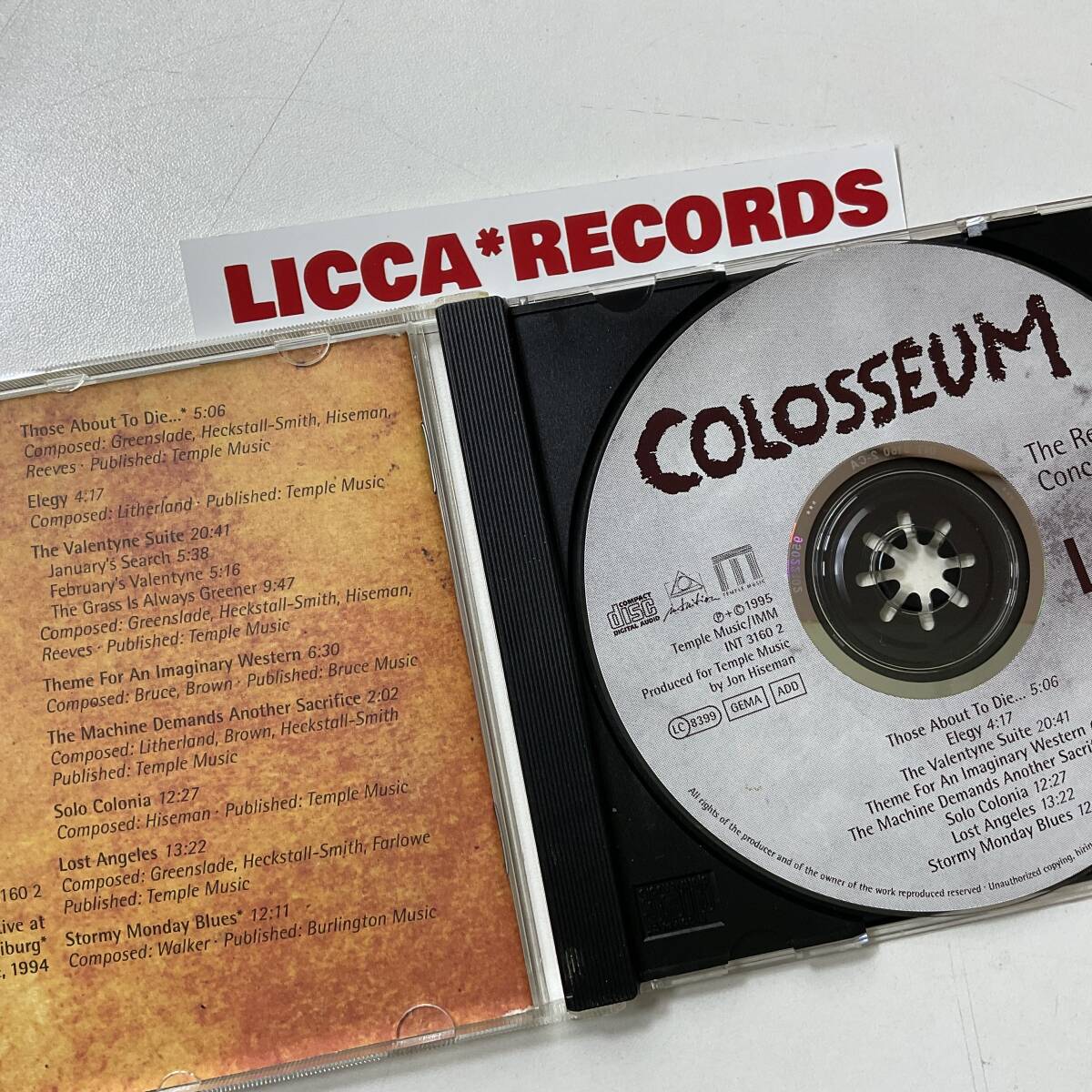 Colosseum LiveS (The Reunion Concerts 1994) CD LICCA*RECORDS 441 Clem Clempson HUMBLE PIE_画像4