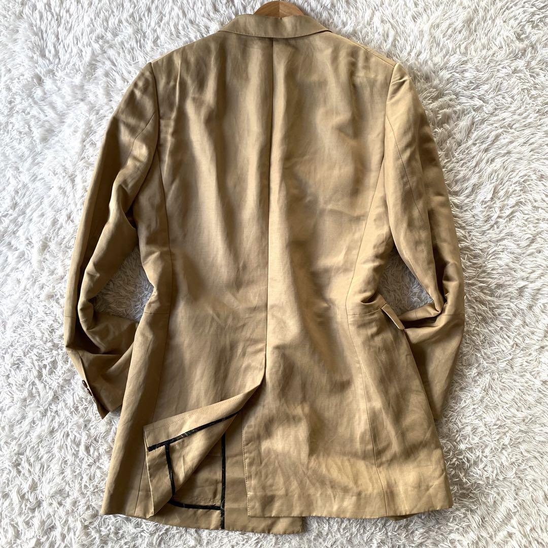 Lサイズ ●TAKEO KIKUCHI タケオキクチ テーラードジャケット サマージャケット スプリングコート ペイズリー パイピング メンズ ビジネスの画像4