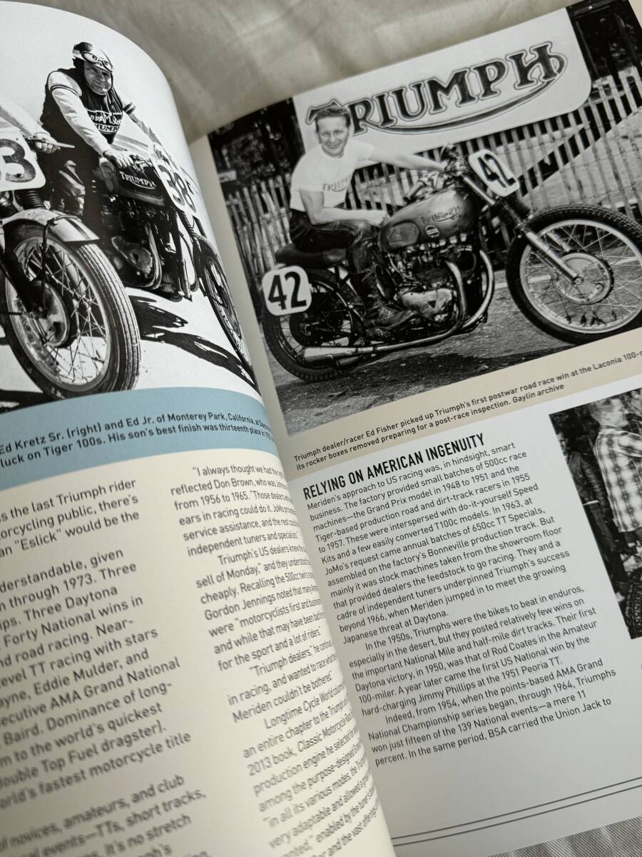 Triumph Motorcycles in America　Lindsay Brooke、 David Gaylin　洋書　トライアンフ_画像4