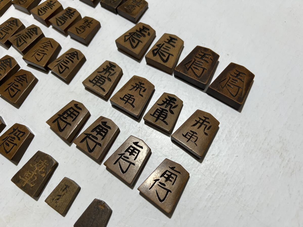  shogi piece shogi Showa Retro wooden piece old shogi piece . none carving piece 