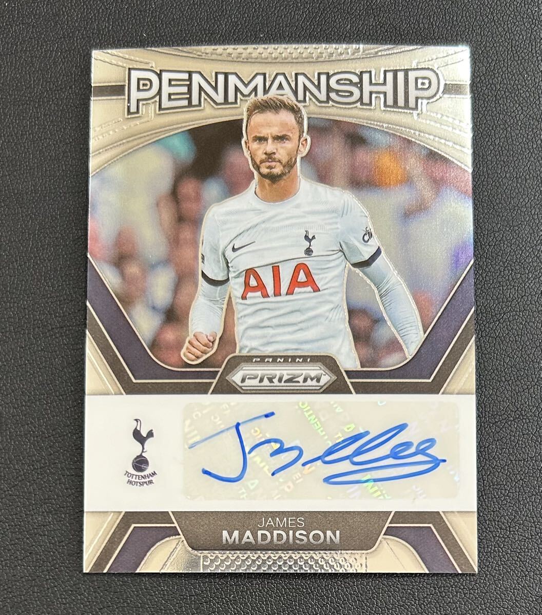 2023-24 Prizm Soccer James Maddison Tottenham Hotspur Auto Penmanship Premier Leagueの画像1