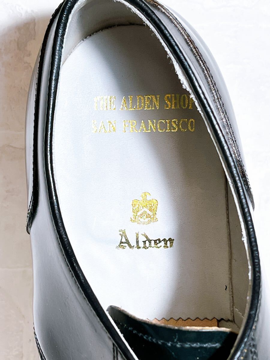 アメリカ製【未使用】Alden オールデン 最高級 コードバン Uチップビジネスシューズ 黒 US11（約29cm）高級紳士靴_画像7