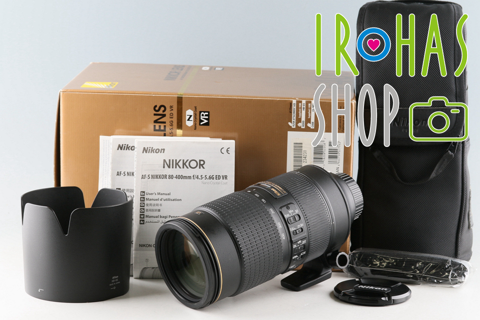 Nikon AF-S Nikkor 80-400mm F/4.5-5.6G ED VR N Lens With Box #52377L5_画像1