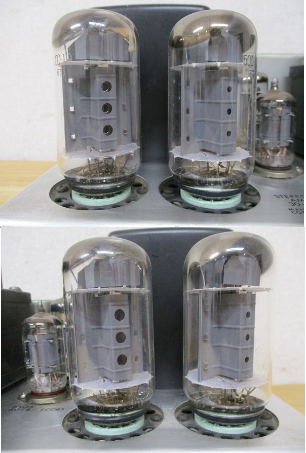 e10-4（LUXMAN KMQ60 真空管パワーアンプ）管球式アンプ ラックスマン オーディオ 音響機器 動作未確認 ジャンク 現状品_画像8