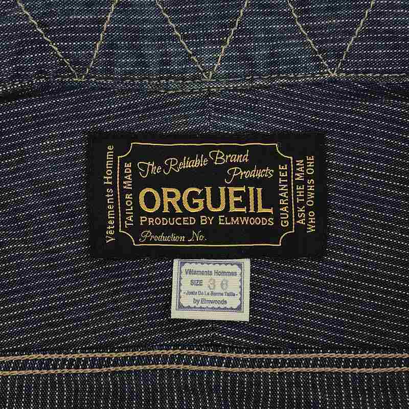 ORGUEIL / オルゲイユ | インディゴ ストライプ ワークシャツ | 36 | インディゴ | メンズ_画像5