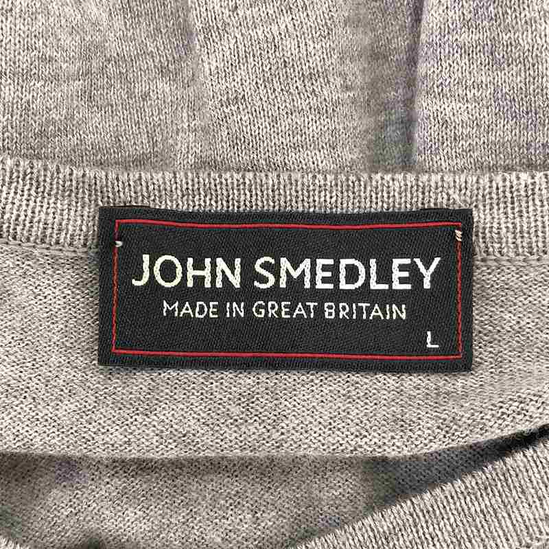JOHN SMEDLEY / ジョンスメドレー | コットン クルーネックカーディガン | L | グレー | レディース_画像5